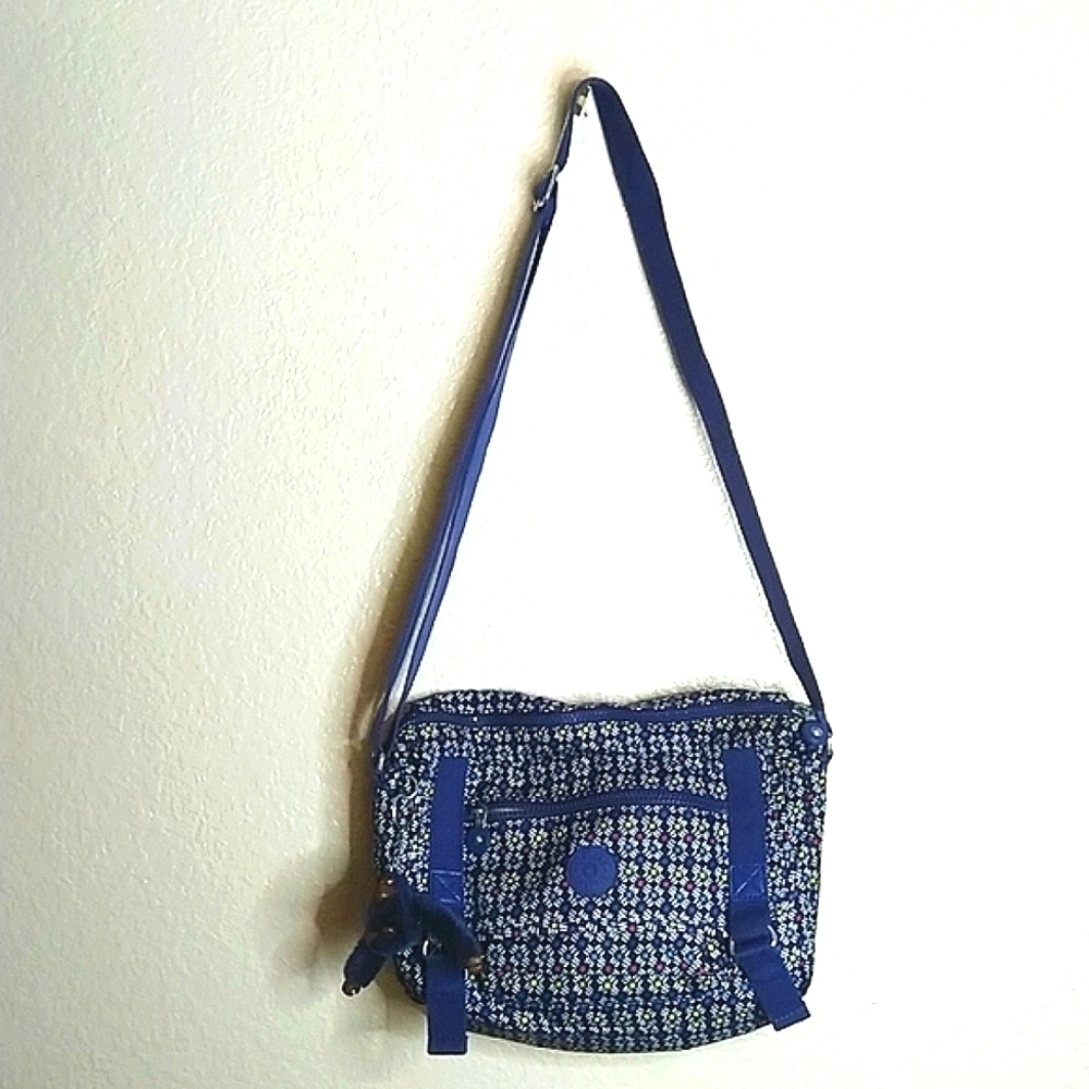 Kipling Blue and White Crossbody Bag